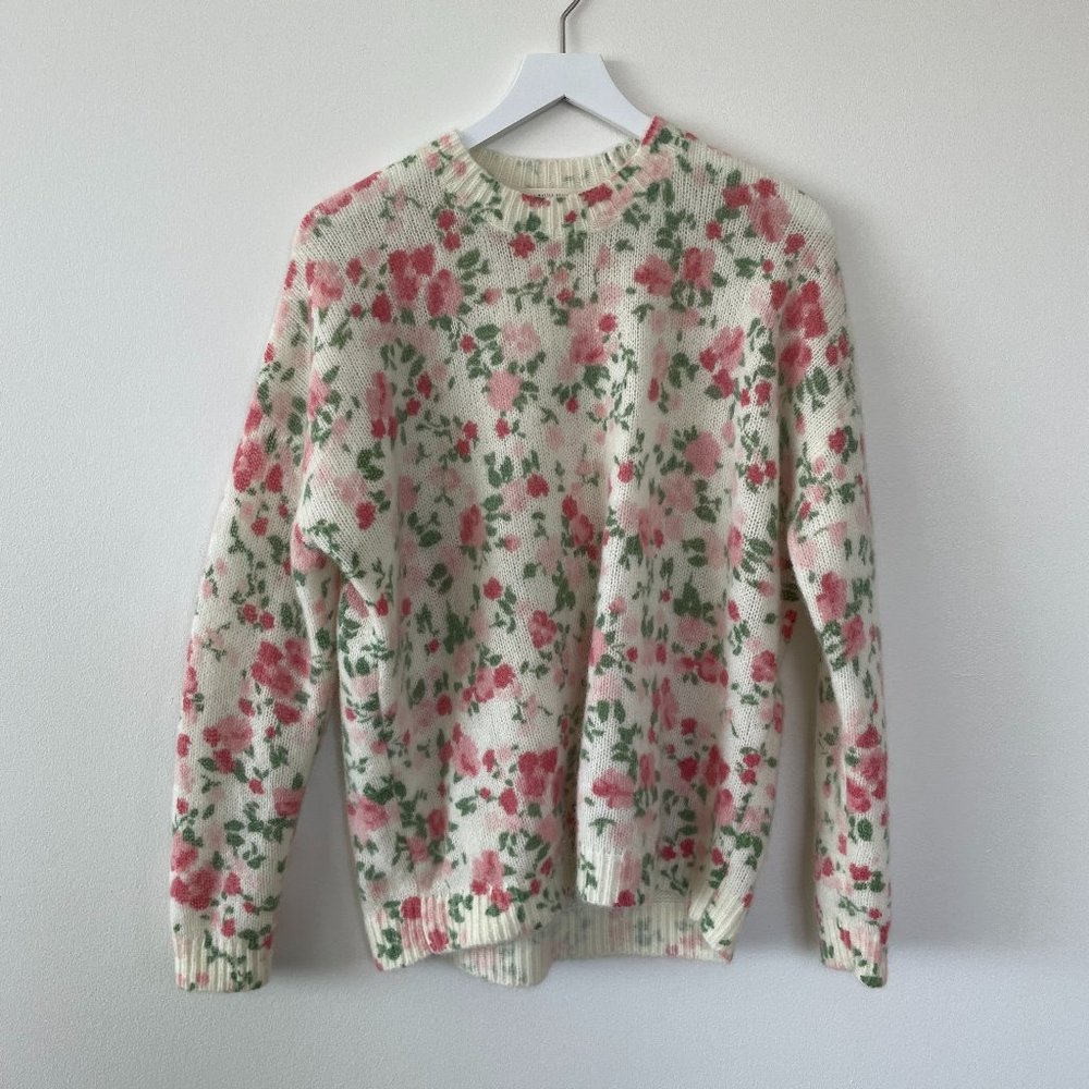 SEZANE AMAYA JUMPER SWEATER ECRU MULTICOLORED Size M